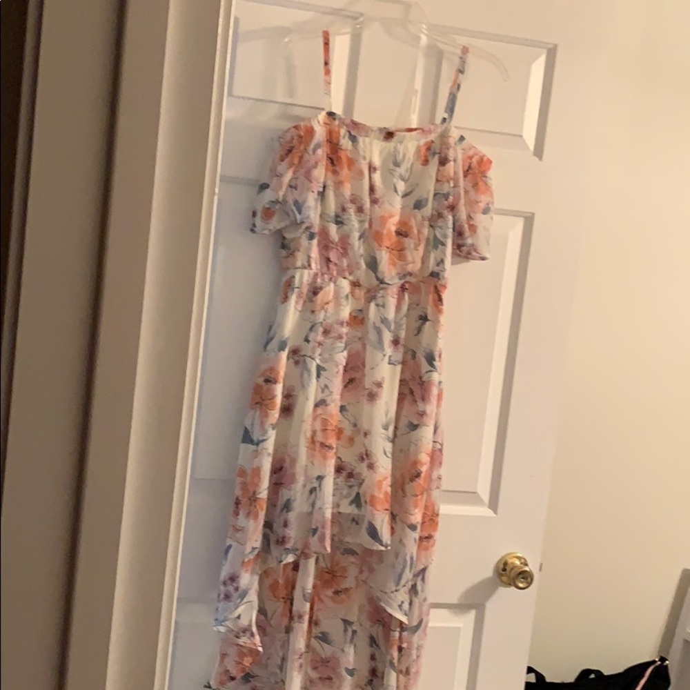 Floral high low dress
